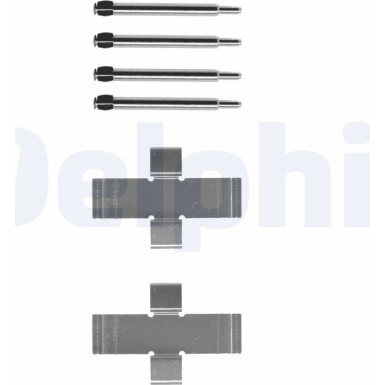 Delphi Zubehörsatz, Scheibenbremsbelag LX0006