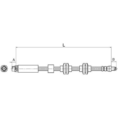 Metzger Bremsschlauch 4110143