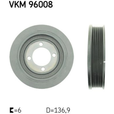 Riemenscheibe, Kurbelwelle VKM 96008