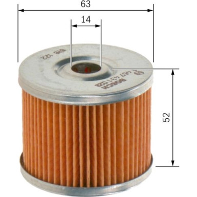 Kraftstofffilter 1 457 431 028 Kraftstofffilter 1 457 431 028