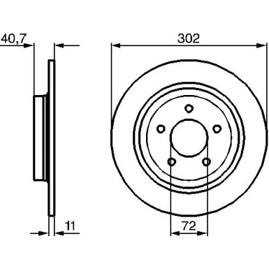 BOSCH Bremsscheibe 0 986 479 C69 BOSCH Bremsscheibe 0 986 479 C69