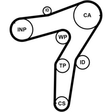 ContiTech Zahnriemen CT1183
