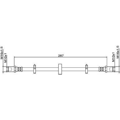 Metzger Bremsschlauch 4111492