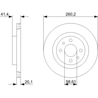 Bremsscheibe 0 986 479 346 Bremsscheibe 0 986 479 346