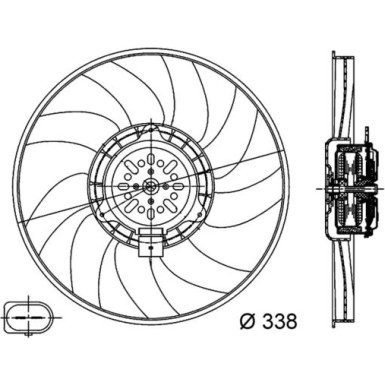 Mahle Lüfter, Motorkühlung BEHR CFF 313 000S