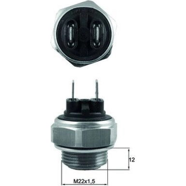 Mahle Temperaturschalter, Kühlerlüfter BEHR TSW 63