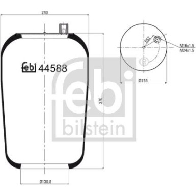 FEBI BILSTEIN 44588 Federbalg, Luftfederung