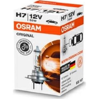 OSRAM 64210 H7 Glühlampe 12V 55W PX26d, 3200K, Halogen