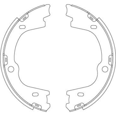 TRW Bremsbackensatz, Feststellbremse GS8003