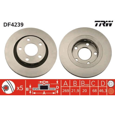 Bremsscheibe DF4239 Bremsscheibe DF4239