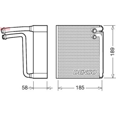 Denso Verdampfer, Klimaanlage DEV09025