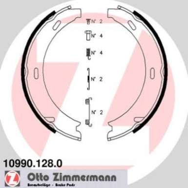 Zimmermann Bremsbackensatz, Feststellbremse 10990.128.0 Zimmermann Bremsbackensatz, Feststellbremse 10990.128.0