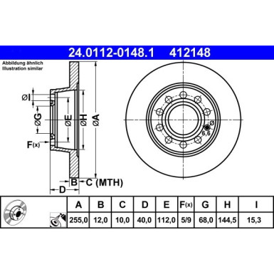 Bremsscheibe 24.0112-0148.1