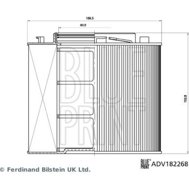 Blue Print Luftfilter ADV182268