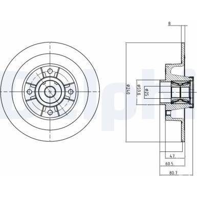 Delphi Bremsscheibe BG9028RS Delphi Bremsscheibe BG9028RS