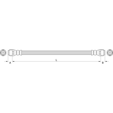 Metzger Bremsschlauch 4110994