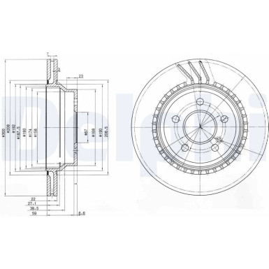 Delphi Bremsscheibe BG3758