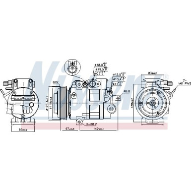 Kompressor, Klimaanlage 890685