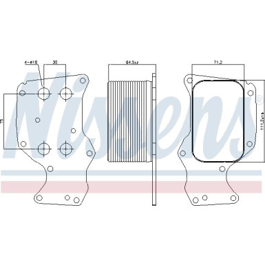 Nissens Ölkühler, Motoröl 90851
