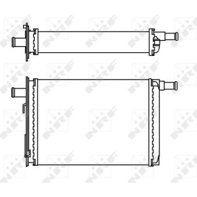 NRF Wärmetauscher, Innenraumheizung EASY FIT 53563