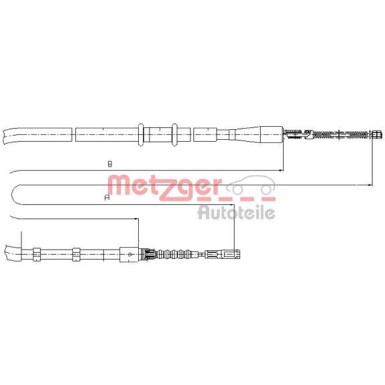 Metzger Seilzug, Feststellbremse 10.7503