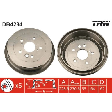 Bremstrommel DB4234 Bremstrommel DB4234