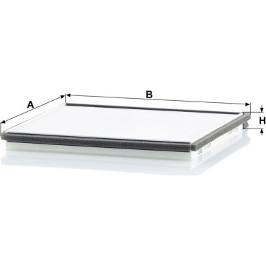 MANN-FILTER CU 2225 Innenraumfilter, Partikelfilter MANN-FILTER CU 2225 Innenraumfilter, Partikelfilter