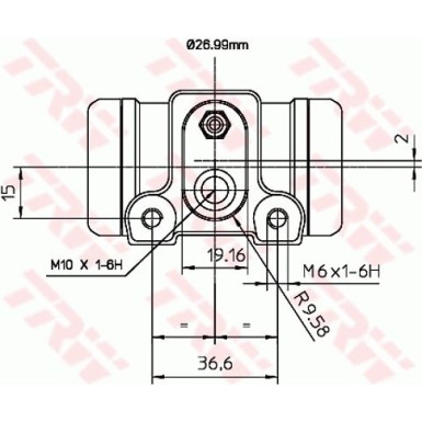 TRW Radbremszylinder BWN240