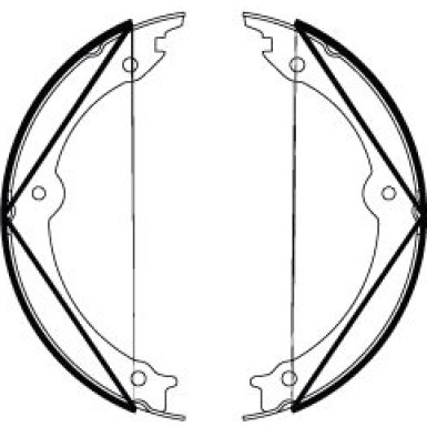 Bremsbackensatz, Feststellbremse GS8816