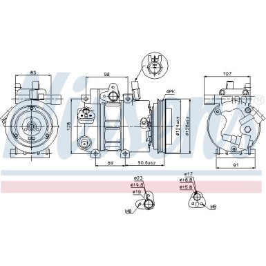 Kompressor, Klimaanlage 89273 Kompressor, Klimaanlage 89273