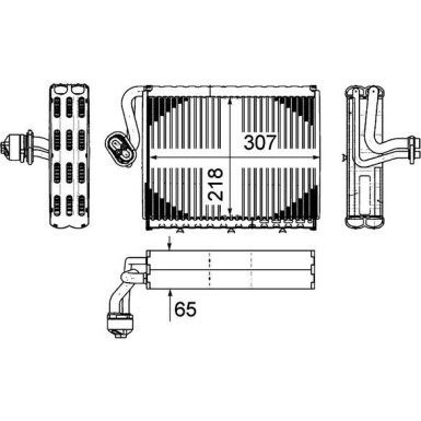 Mahle Verdampfer, Klimaanlage BEHR Premium Line AE 108 000P