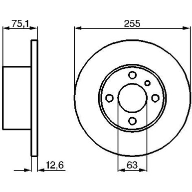 Bremsscheibe 0 986 478 032 Bremsscheibe 0 986 478 032