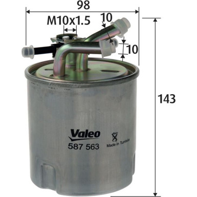 Valeo Kraftstofffilter 587563