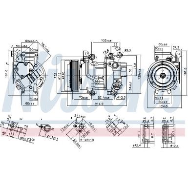 Kompressor, Klimaanlage 89528 Kompressor, Klimaanlage 89528