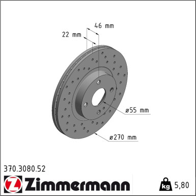 Bremsscheibe 370.3080.52