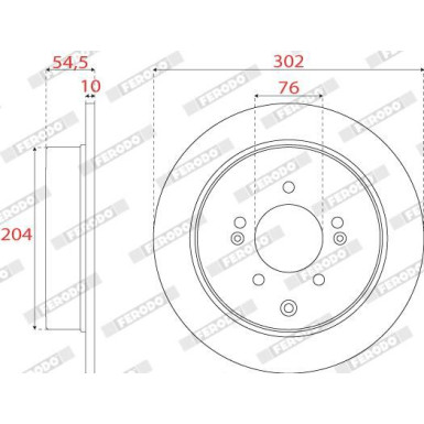 Bremsscheibe DDF2772C