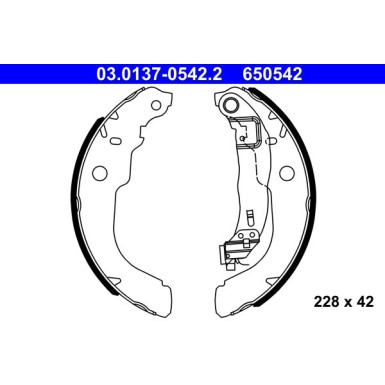 Bremsbackensatz 03.0137-0542.2 Bremsbackensatz 03.0137-0542.2