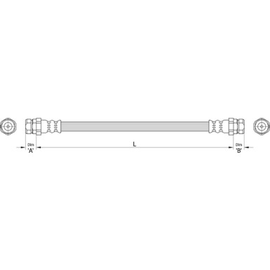 Metzger Bremsschlauch 4110446