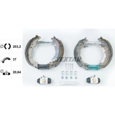 Textar Bremsbackensatz Shoe Kit Pro 84061600 Textar Bremsbackensatz Shoe Kit Pro 84061600