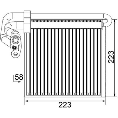 Mahle Verdampfer, Klimaanlage BEHR Premium Line AE 97 000P