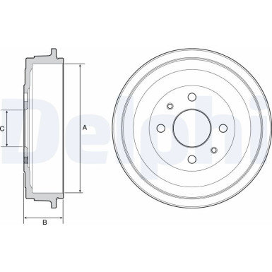 Delphi Bremstrommel BF528