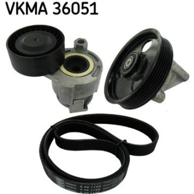 SKF Keilrippenriemensatz VKMA 36051