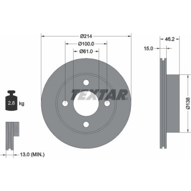 Bremsscheibe 92068000 Bremsscheibe 92068000
