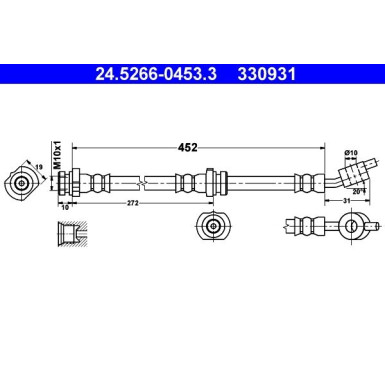 Bremsschlauch 24.5266-0453.3 Bremsschlauch 24.5266-0453.3
