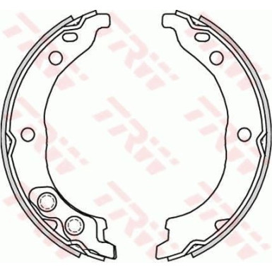 Bremsbackensatz, Feststellbremse GS8715 Bremsbackensatz, Feststellbremse GS8715