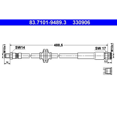 Bremsschlauch 83.7101-9489.3