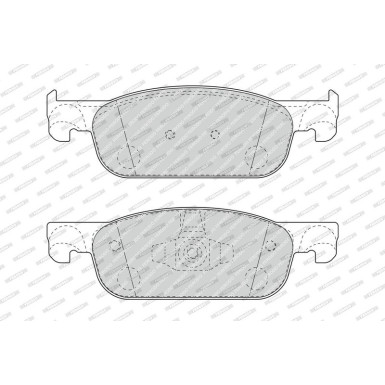 Ferodo Bremsbelagsatz, Scheibenbremse PREMIER ECO FRICTION FDB4907