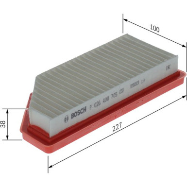 Luftfilter F 026 400 705 Luftfilter F 026 400 705