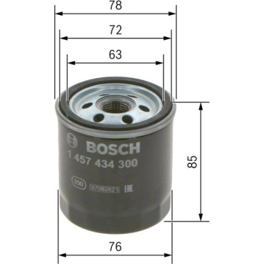 BOSCH Kraftstofffilter 1 457 434 300 BOSCH Kraftstofffilter 1 457 434 300