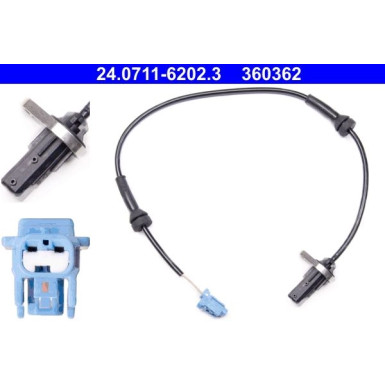 Sensor, Raddrehzahl 24.0711-6202.3